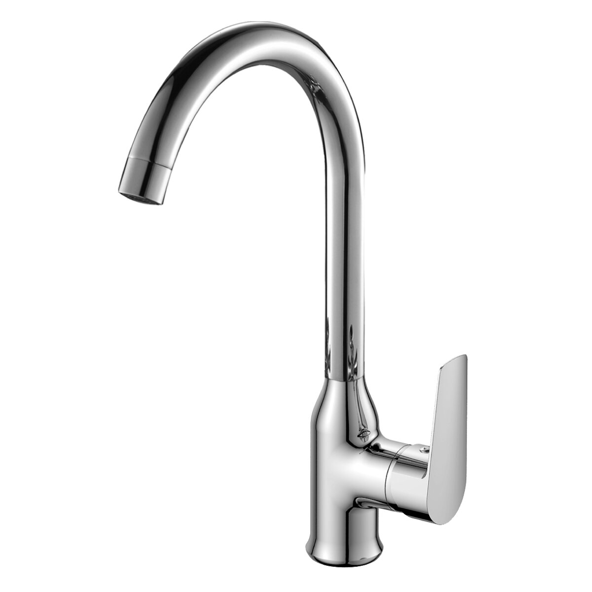 Изображение товара Смеситель для кухни Rossinka S35-24 с поворотным изливом и гарантией 7 лет