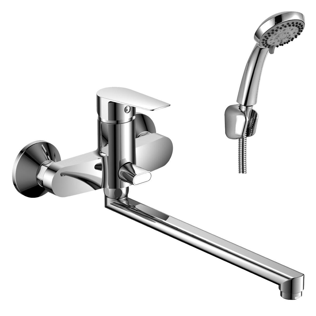 Изображение товара Смеситель Rossinka S35-33 для ванны и душа с длинным изливом