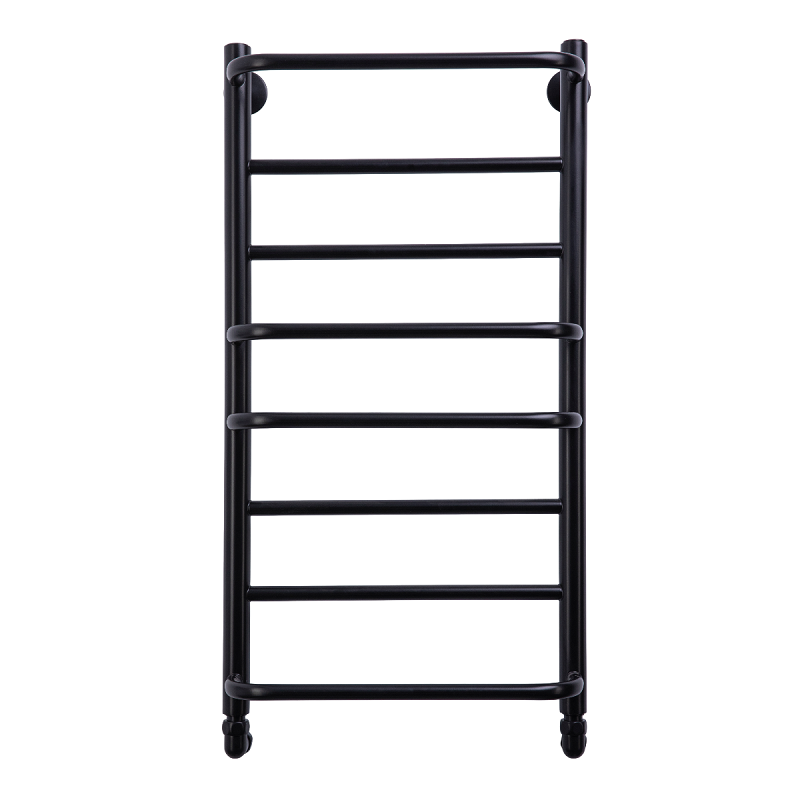 Изображение товара Полотенцесушитель водяной Comfysan Puro W-8 80/40, 012960, ширина 40 см, высота 80 см, универсальное подключение, черный матовый