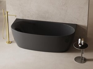 Изображение товара Карбоновая ванна Abber Karbon AK9004 черная 170х80 см овальная