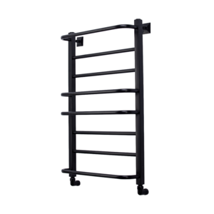 Изображение товара Полотенцесушитель водяной Comfysan Puro-К W-8 80/40, 013202, ширина 40 см, высота 80 см, универсальное подключение, черный матовый