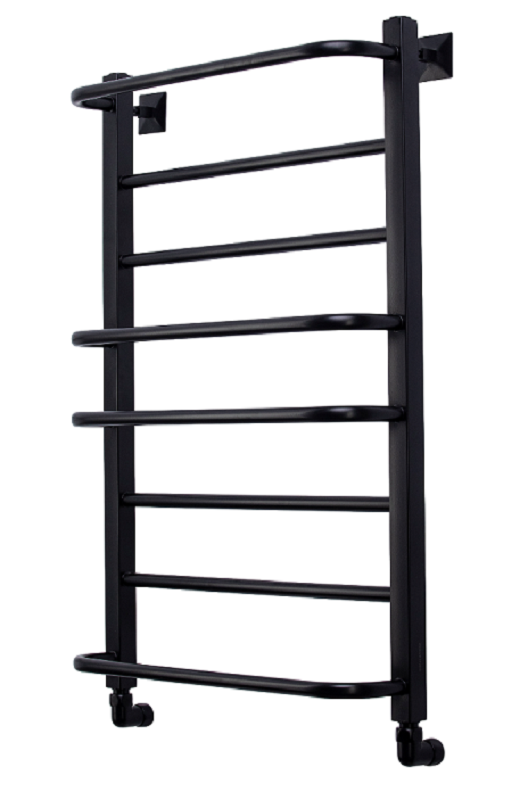 Изображение товара Водяной полотенцесушитель Comfysan Puro-К W-8 80/50, нержавеющая сталь, черный матовый