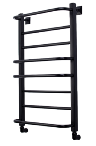 Изображение товара Полотенцесушитель водяной Comfysan Puro-К W-8 80/50, 013264, ширина 50 см, высота 80 см, универсальное подключение, черный матовый