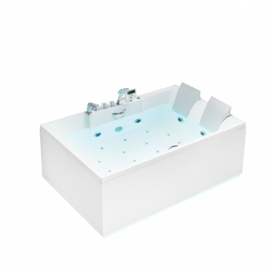 Изображение товара Ванна акриловая гидромассажная SSWW AU818R, 180 x 120 см, с подсветкой, белая