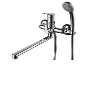 Изображение товара Смеситель Lemark Partner LM6551C универсальный для ванны и душа с плоским поворотным изливом 300 мм