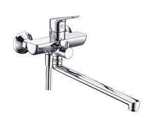 Изображение товара Смеситель WasserKRAFT Lippe 4502L для ванны и душа, с длинным изливом, с душевым гарнитуром, хром