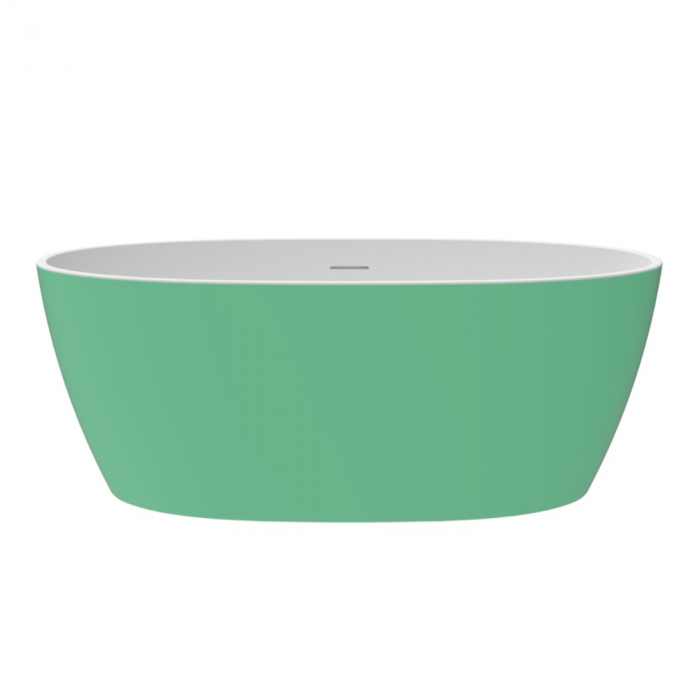 Изображение товара Отдельностоящая акриловая ванна Delice Rondo 170х76 см, зеленый матовый