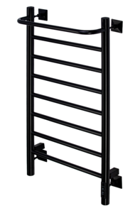Изображение товара Полотенцесушитель электрический Comfysan Capri EC-8 80/40 с полкой, 012755, ширина 40 см, высота 80 см, диммер справа, черный матовый
