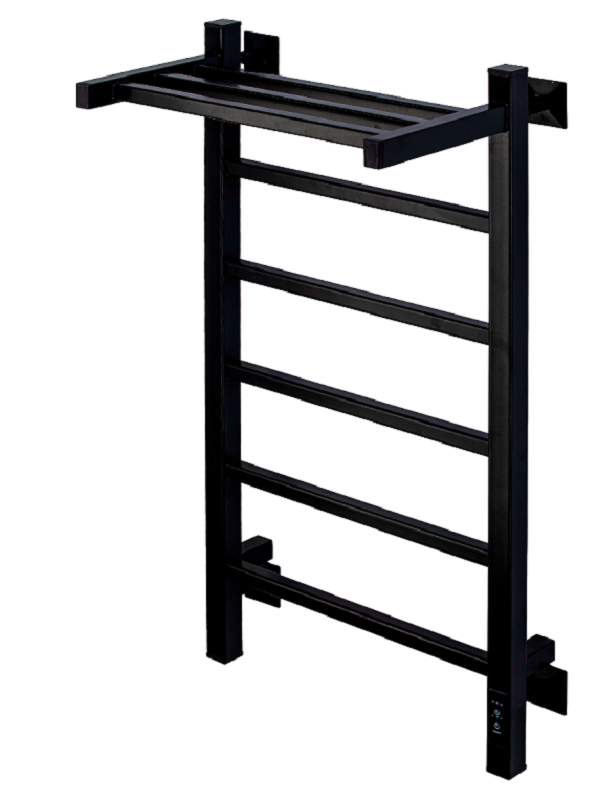 Изображение товара Электрический полотенцесушитель Comfysan Marte-K EC-6 80/50 с полкой черный матовый