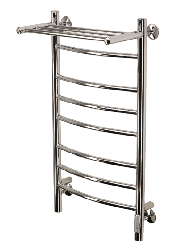 Изображение товара Полотенцесушитель электрический Comfysan Noumi EC-8 80/40 с полкой, 013998, ширина 40 см, высота 80 см, диммер справа, хром