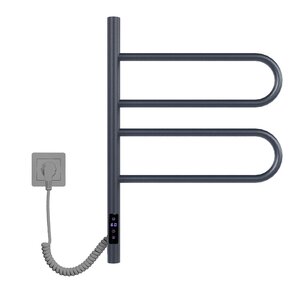 Изображение товара Полотенцесушитель электрический Vincea VTD-1R1 VTD-1R1CGE, ширина 44 см, высота 60 см, диммер, графит матовый