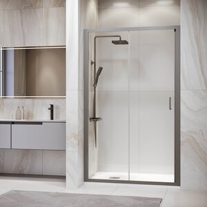 Изображение товара Душевая дверь в нишу RGW PA-14 Gr Passage 41081417-110, 170 см, стекло прозрачное, профиль серый