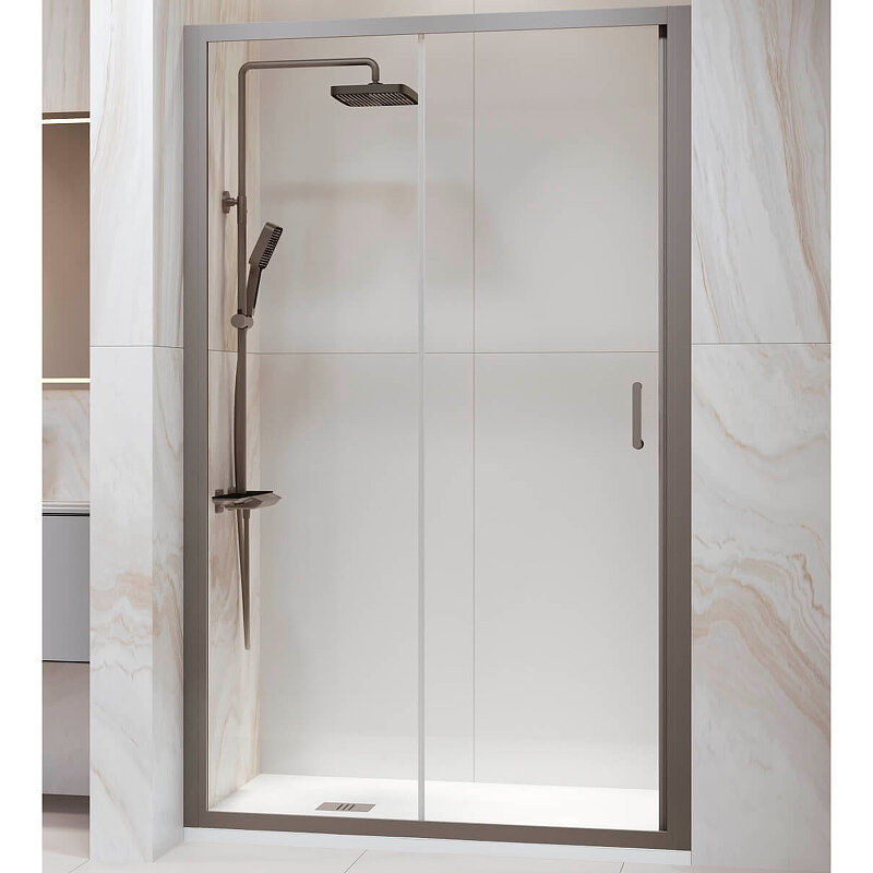 Изображение товара Душевая дверь RGW PA-14 Gr Passage 41081414-110 140 см стекло прозрачное