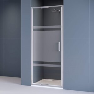 Изображение товара Душевая дверь в нишу RGW SV-05 Stilvoll 70320509-201, 90 см, стекло матовая полоса, профиль хром