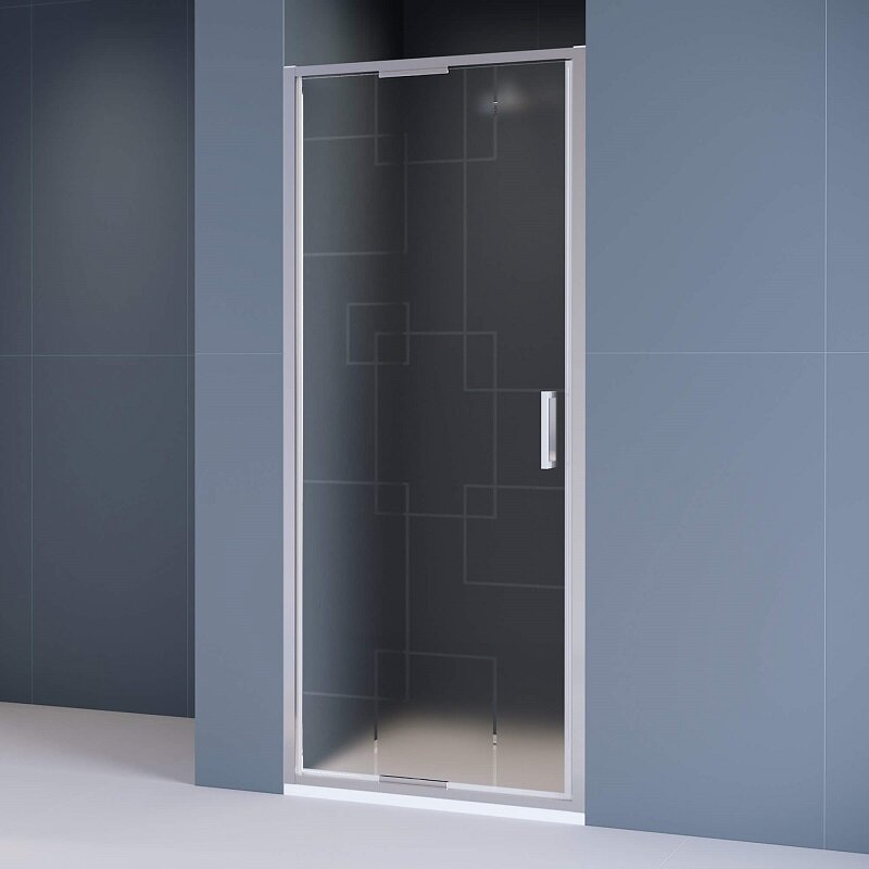 Изображение товара Душевая дверь в нишу RGW SV-05 Stilvoll 90 см хром матовое стекло