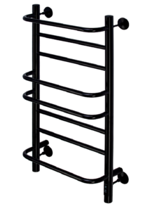 Изображение товара Полотенцесушитель электрический Comfysan Puro EC-8 80/50, 012991, ширина 50 см, высота 80 см, диммер справа, черный матовый