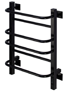 Изображение товара Полотенцесушитель электрический Comfysan Puro-К EC-6 60/40, 013059, ширина 40 см, высота 60 см, диммер справа, черный матовый