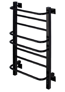 Изображение товара Электрический полотенцесушитель Comfysan Puro-K 80x50 с черным матовым покрытием