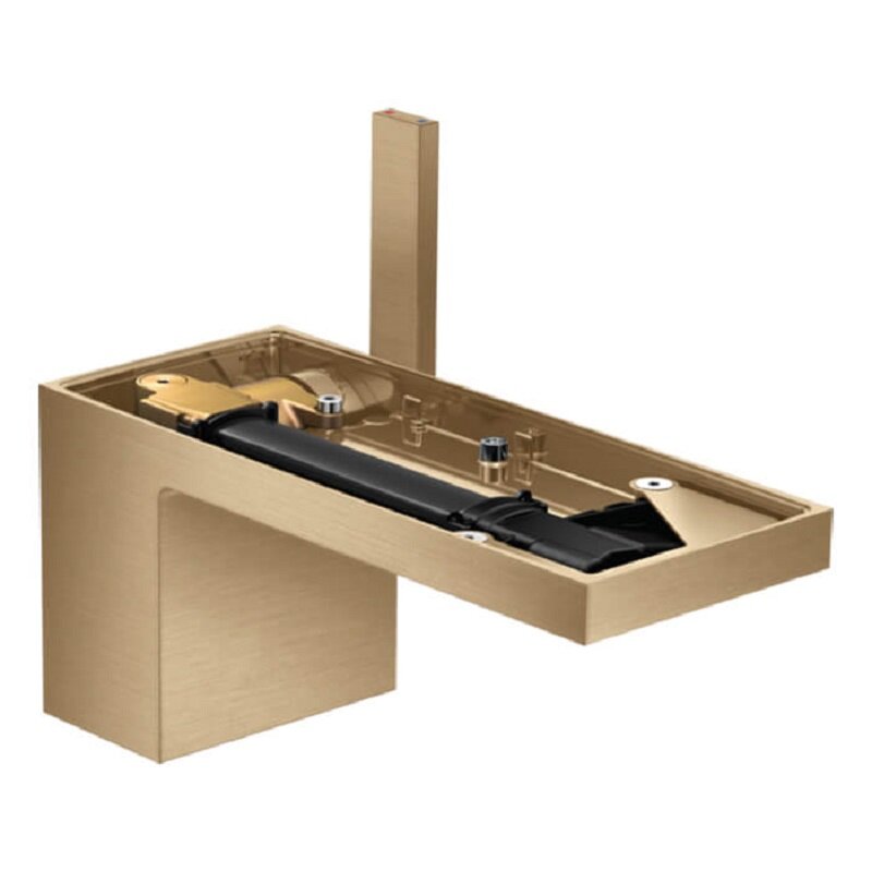 Изображение товара Смеситель для раковины Axor MyEdition, 47012140, с донным клапаном, шлифованная бронза, без панели