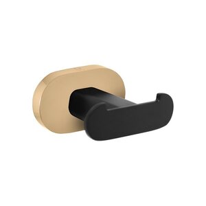 Изображение товара Крючок для ванной комнаты Rav-Slezak Yukon, YUA0102CMATZ, цвет золото/черный матовый