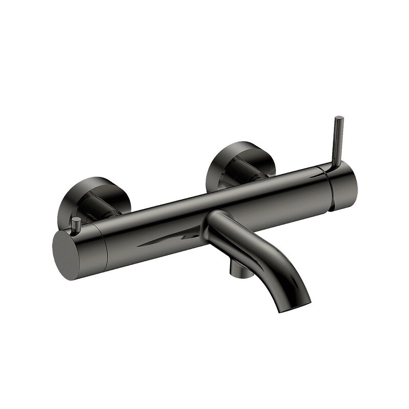 Изображение товара Смеситель Aquame Siena AQM6212GM для ванны и душа вороненая сталь gunmetal Италия