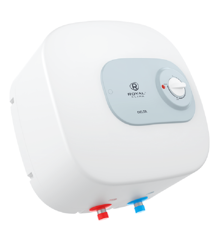 Изображение товара Электрический водонагреватель Royal Clima Delta RWH-D15-FE, накопительный, однофазный, 1.5 кВт, 15 литров, цвет белый/зеленый