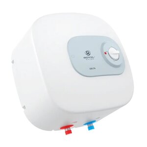 Изображение товара Электрический водонагреватель Royal Clima Delta RWH-D15-FEU, накопительный, однофазный, 1.5 кВт, 15 литров, цвет белый/зеленый