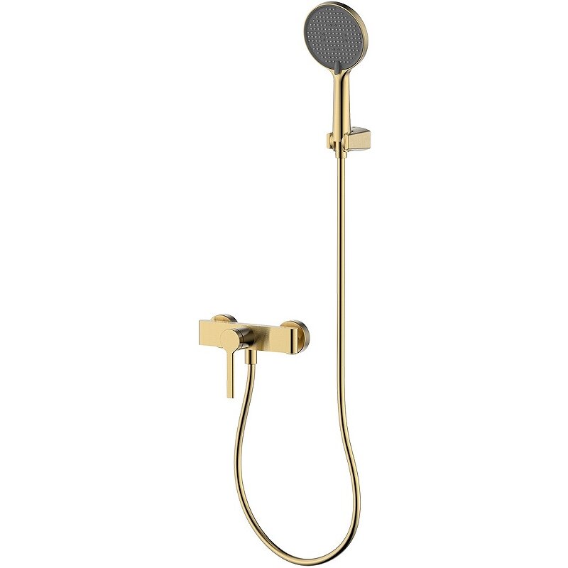 Изображение товара Смеситель для душа Aquame Asti AQM6413BG с душевым гарнитуром золото Италия