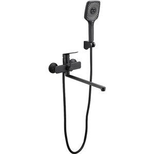 Изображение товара Смеситель Belz B533-7 B22533-7 для ванны и душа, с душевым гарнитуром, цвет черный