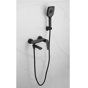 Изображение товара Смеситель Belz B533-7 с душевым гарнитуром черный для ванны и душа