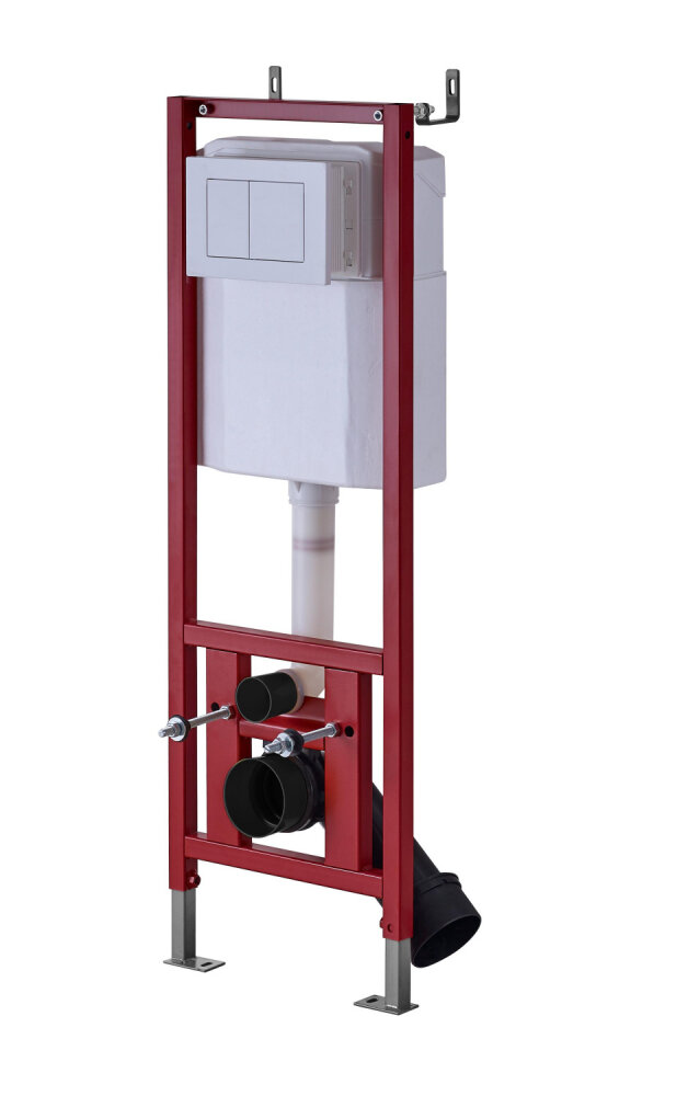 Изображение товара Инсталляция D&K DI8640116 для подвесного унитаза с белой клавишей смыва