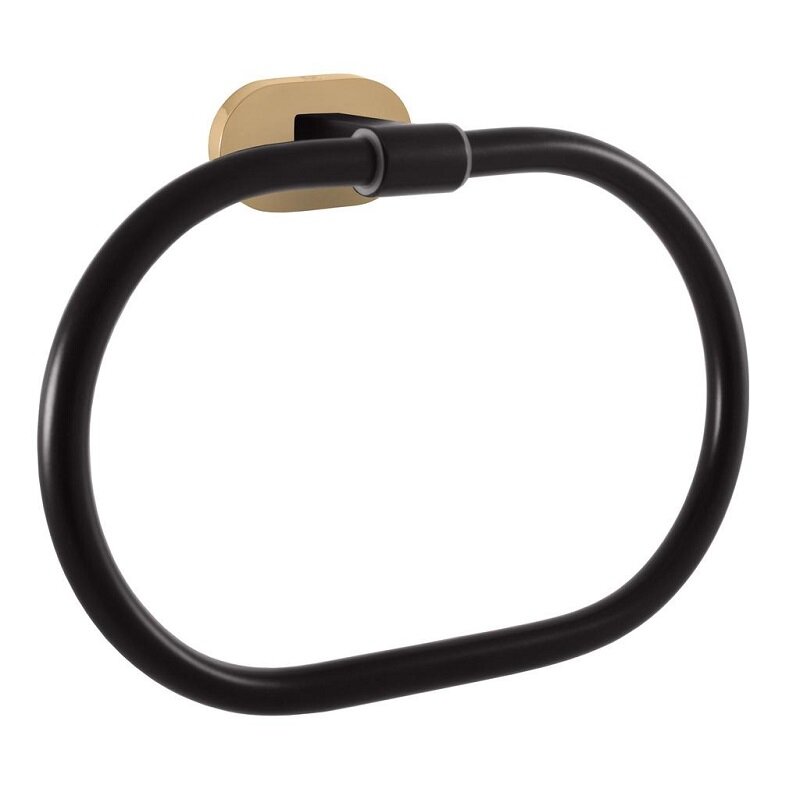 Изображение товара Полотенцедержатель Rav-Slezak Yukon 21 см латунь черный/золото