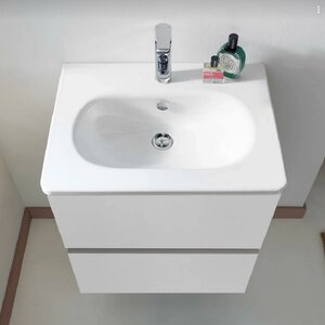 Изображение товара Раковина Burgbad Rocio KBCJ060C0001, 60 см, керамика, белая, дизайнерская