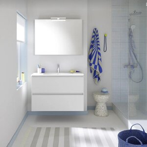 Изображение товара Раковина Burgbad Rocio KBCJ100C0001 100 см белая керамика