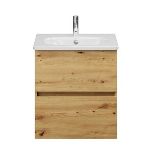 Изображение товара Тумба под раковину Burgbad Rocio WYCX058F6227, 60 см, подвесная, цвет дуб декор Urban