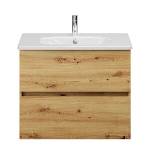 Изображение товара Тумба под раковину Burgbad Rocio WYCX078F6227, 80 см, подвесная, цвет дуб декор Urban