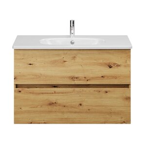 Изображение товара Подвесная тумба под раковину Burgbad Rocio 100 см дуб Urban