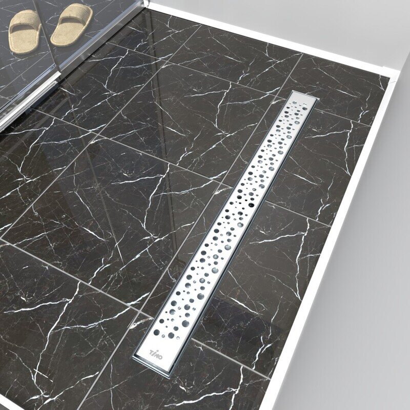 Изображение товара Дренажный канал Timo Drain Protect DP20600-DR20600 60 см с перфорированной решеткой сатин
