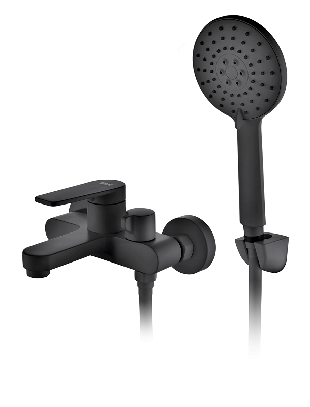 Изображение товара Смеситель DQ Bayern.Furth DA1523205 для ванны и душа, с душевым гарнитуром, черный