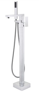 Изображение товара Смеситель напольный DQ Bayern.Furth DA1516001 для ванны и душа, с душевым гарнитуром, хром