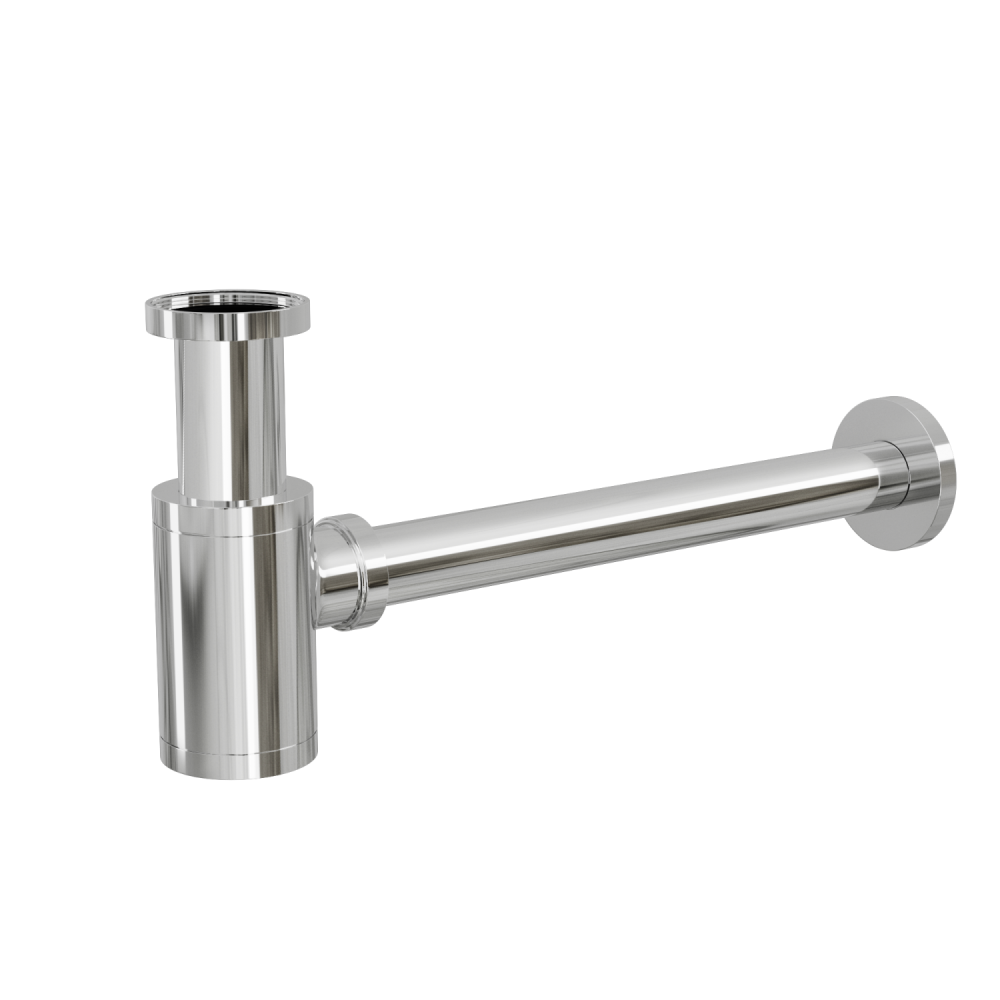 Изображение товара Сифон для раковины D&K DC9074 из нержавеющей стали, хром