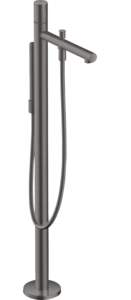 Изображение товара Смеситель для ванны и душа Axor Uno, напольный, черный хром, с душевым гарнитуром