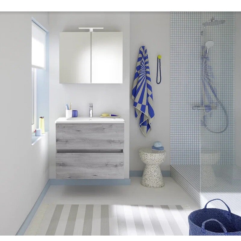 Изображение товара Зеркальный шкаф Burgbad Rocio SPUK080 80 см с розеткой и выключателем