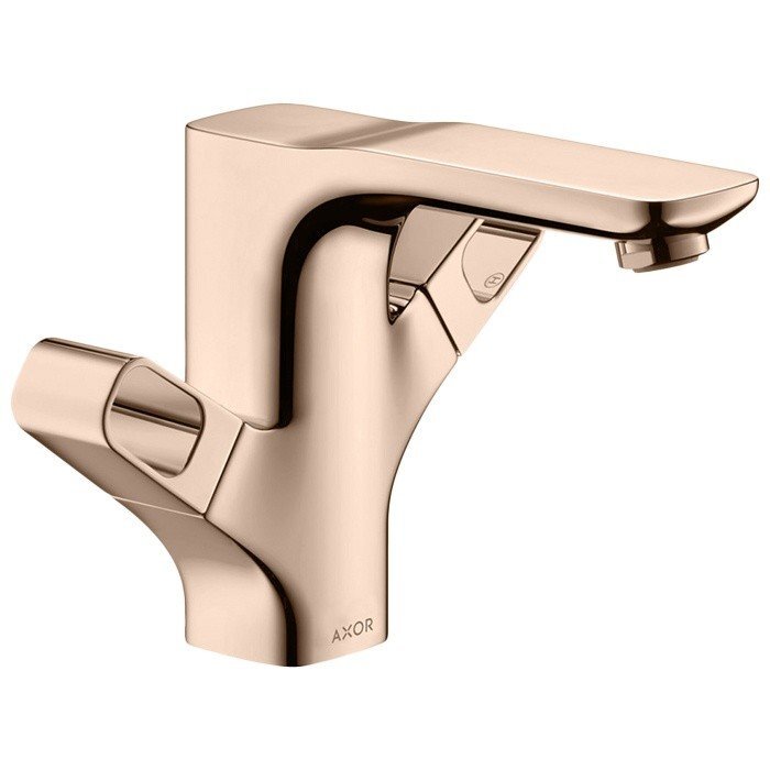 Изображение товара Смеситель для раковины Axor Urquiola с донным клапаном полированное красное золото