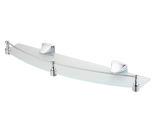 Изображение товара Стеклянная настенная полка WasserKRAFT Wern K-2544 хром 50x12,7x6,2 см