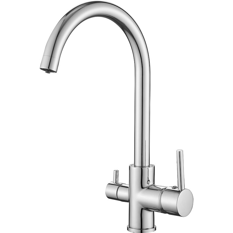 Изображение товара Смеситель Belz B801 B76801 для кухонной мойки, с подключением к фильтру, цвет хром