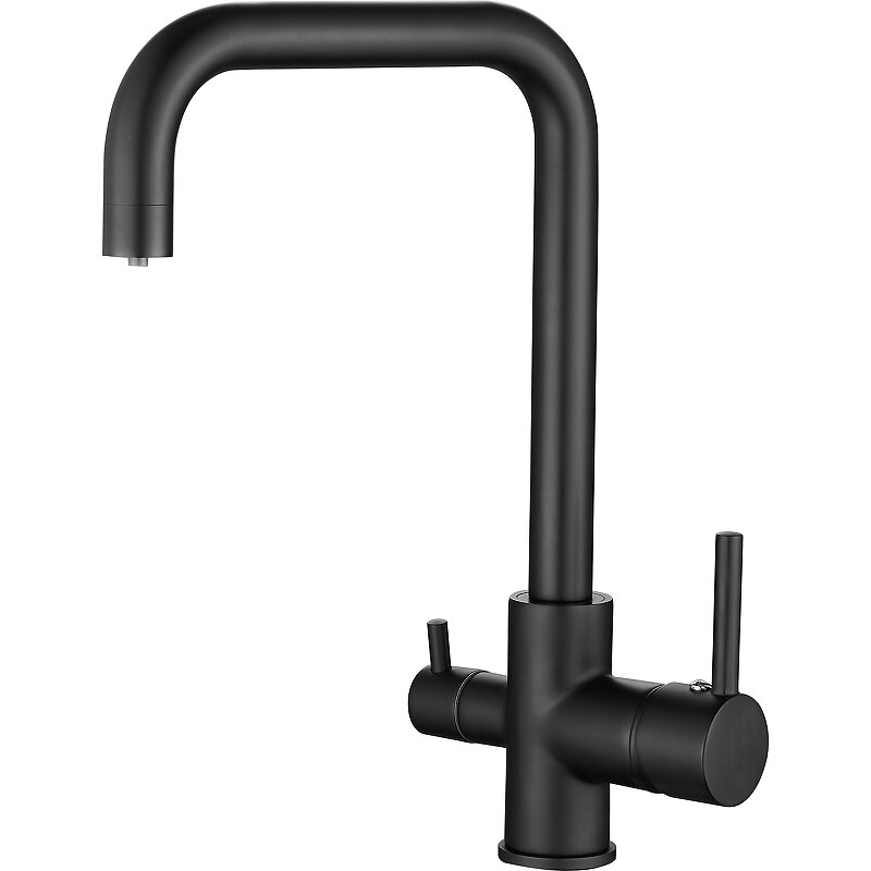 Изображение товара Belz B802-7 B76802-7: кухонный смеситель с фильтром, черный, 35 мм керамический картридж