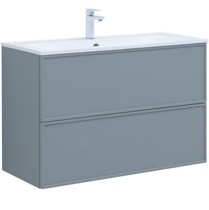 Изображение товара Тумба под раковину Aquanet Арт 100 см, 313277, цвет мисти грин