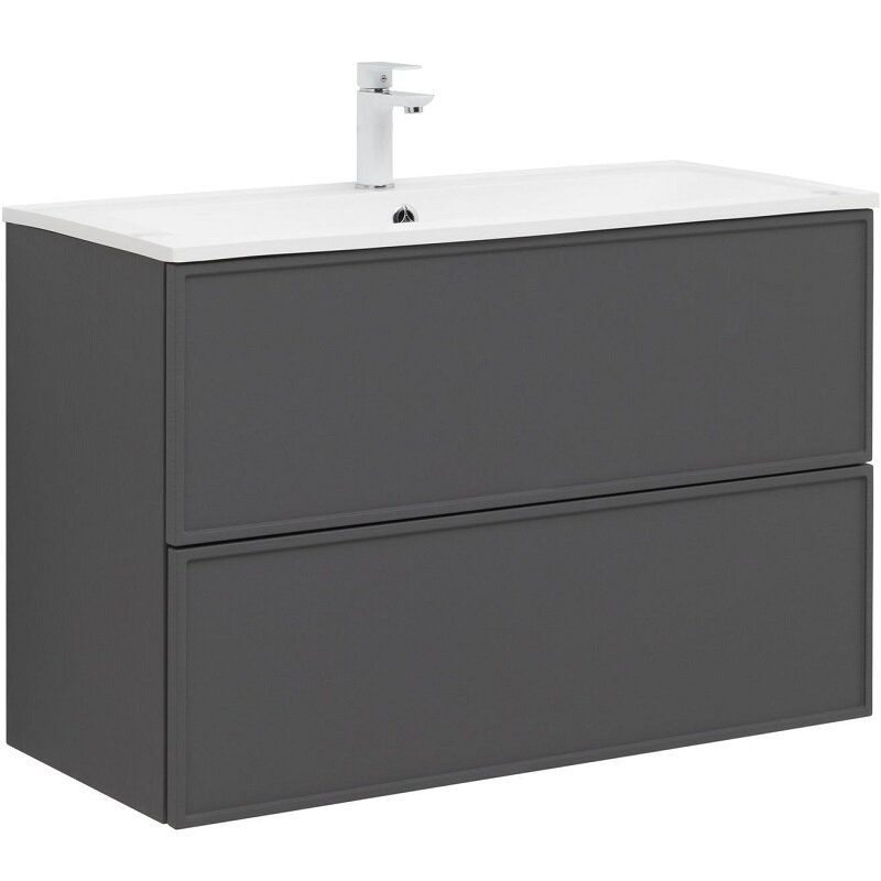 Изображение товара Тумба под раковину Aquanet Арт 100 см, 329614, цвет ясень графит