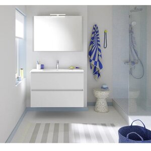 Изображение товара Зеркало без подсветки Burgbad Rocio SIKC100, 100 см, корпус Alu-Optik (выставочный образец, отсутствует упаковка)